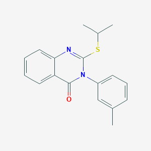 2-(isopropylthio)-3-(3-methylphenyl)-4(3H)-quinazolinone