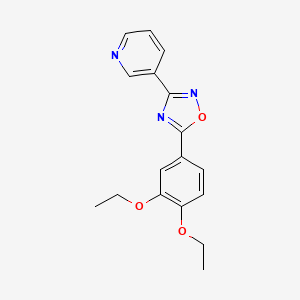 3-[5-(3,4-diethoxyphenyl)-1,2,4-oxadiazol-3-yl]pyridine