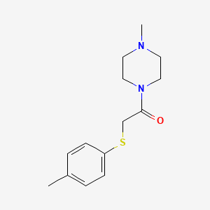 molecular formula C14H20N2OS B5838466 1-methyl-4-{[(4-methylphenyl)thio]acetyl}piperazine 