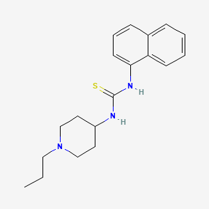 molecular formula C19H25N3S B5838504 1-Naphthalen-1-yl-3-(1-propylpiperidin-4-yl)thiourea 