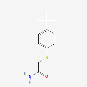 molecular formula C12H17NOS B5838521 2-[(4-Tert-butylphenyl)sulfanyl]acetamide 