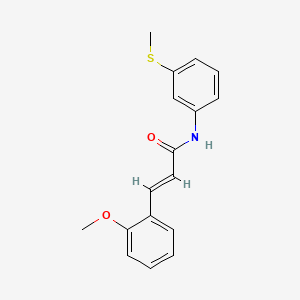 (E)-3-(2-methoxyphenyl)-N-(3-methylsulfanylphenyl)prop-2-enamide