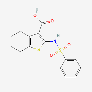 2-[(phenylsulfonyl)amino]-4,5,6,7-tetrahydro-1-benzothiophene-3-carboxylic acid