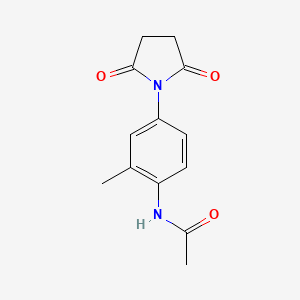 N-[4-(2,5-dioxo-1-pyrrolidinyl)-2-methylphenyl]acetamide