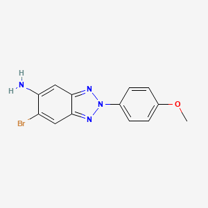 6-bromo-2-(4-methoxyphenyl)-2H-1,2,3-benzotriazol-5-amine