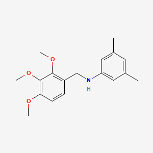 molecular formula C18H23NO3 B5838591 3,5-dimethyl-N-(2,3,4-trimethoxybenzyl)aniline 