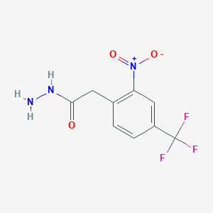 2-[2-nitro-4-(trifluoromethyl)phenyl]acetohydrazide