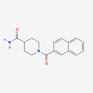 molecular formula C17H18N2O2 B5838607 1-(Naphthalene-2-carbonyl)piperidine-4-carboxamide 