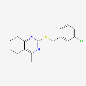 2-[(3-Chlorobenzyl)sulfanyl]-4-methyl-5,6,7,8-tetrahydroquinazoline