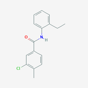 molecular formula C16H16ClNO B5838630 3-chloro-N-(2-ethylphenyl)-4-methylbenzamide 