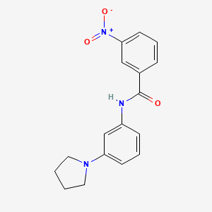 3-nitro-N-[3-(1-pyrrolidinyl)phenyl]benzamide