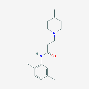 N~1~-(2,5-DIMETHYLPHENYL)-3-(4-METHYLPIPERIDINO)PROPANAMIDE