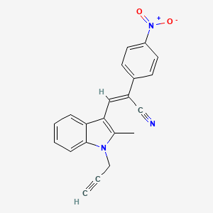 3-[2-methyl-1-(2-propyn-1-yl)-1H-indol-3-yl]-2-(4-nitrophenyl)acrylonitrile