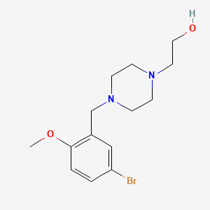 molecular formula C14H21BrN2O2 B5838665 2-[4-(5-bromo-2-methoxybenzyl)-1-piperazinyl]ethanol 