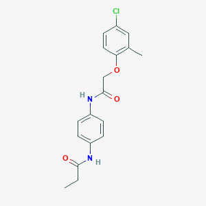 N-(4-{[(4-chloro-2-methylphenoxy)acetyl]amino}phenyl)propanamide