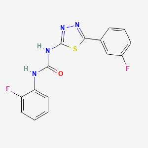 1-(2-Fluorophenyl)-3-[5-(3-fluorophenyl)-1,3,4-thiadiazol-2-yl]urea