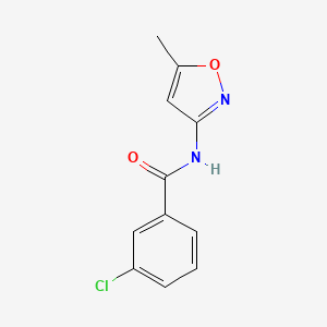 molecular formula C11H9ClN2O2 B5838717 3-氯-N-(5-甲基-3-异恶唑基)苯甲酰胺 