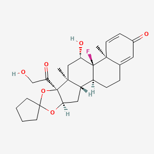 molecular formula C26H33FO6 B583873 21-Desacetyl Amcinonide CAS No. 55646-99-6