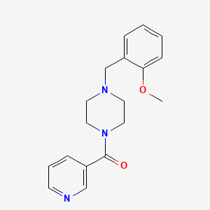 1-[(2-METHOXYPHENYL)METHYL]-4-(PYRIDINE-3-CARBONYL)PIPERAZINE