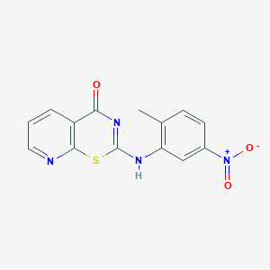 2-[(2-methyl-5-nitrophenyl)amino]-4H-pyrido[3,2-e][1,3]thiazin-4-one