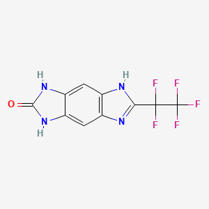 6-(1,1,2,2,2-pentafluoroethyl)-3,5-dihydro-1H-imidazo[4,5-f]benzimidazol-2-one