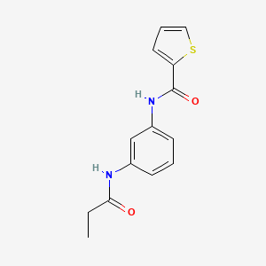 molecular formula C14H14N2O2S B5838815 N-[3-(propionylamino)phenyl]-2-thiophenecarboxamide 