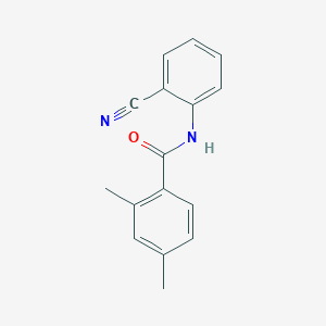 molecular formula C16H14N2O B5838821 N-(2-cyanophenyl)-2,4-dimethylbenzamide CAS No. 673495-92-6