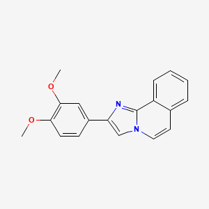 molecular formula C19H16N2O2 B5838829 2-(3,4-dimethoxyphenyl)imidazo[2,1-a]isoquinoline 