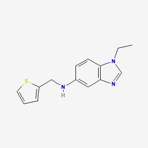 molecular formula C14H15N3S B5838834 1-ethyl-N-(2-thienylmethyl)-1H-benzimidazol-5-amine 