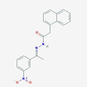 2-(1-naphthyl)-N'-[1-(3-nitrophenyl)ethylidene]acetohydrazide