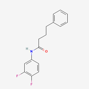 N-(3,4-difluorophenyl)-4-phenylbutanamide