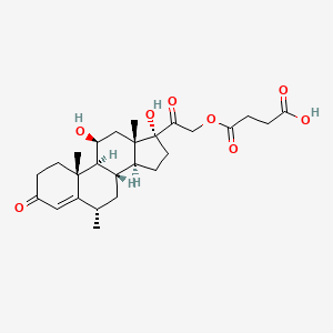 molecular formula C26H36O8 B583889 6|A-Methyl Hydrocortisone 21-Hemisuccinate CAS No. 119657-85-1