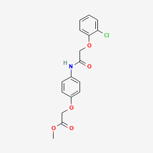 methyl (4-{[(2-chlorophenoxy)acetyl]amino}phenoxy)acetate