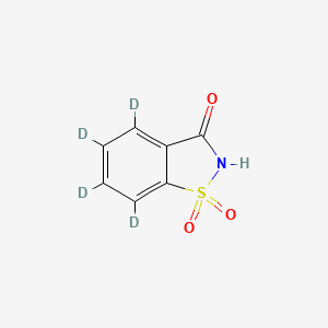 molecular formula C7H5NO3S B583891 Saccharin-d4 CAS No. 1189466-17-8