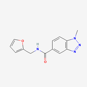 N-[(FURAN-2-YL)METHYL]-1-METHYL-1H-1,2,3-BENZOTRIAZOLE-5-CARBOXAMIDE