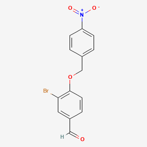 3-bromo-4-[(4-nitrobenzyl)oxy]benzaldehyde