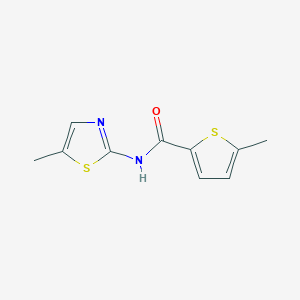 molecular formula C10H10N2OS2 B5838953 5-METHYL-N-(5-METHYL-13-THIAZOL-2-YL)THIOPHENE-2-CARBOXAMIDE 