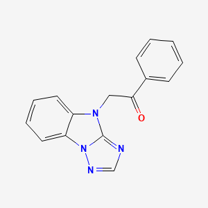 1-phenyl-2-(4H-[1,2,4]triazolo[1,5-a]benzimidazol-4-yl)ethanone