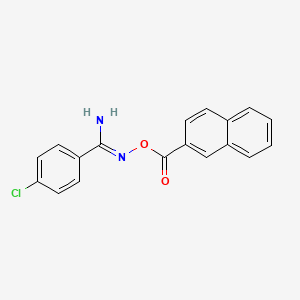 [(Z)-[amino-(4-chlorophenyl)methylidene]amino] naphthalene-2-carboxylate