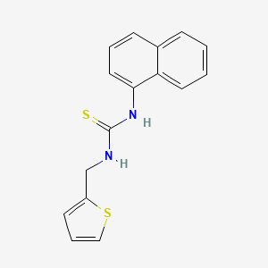 molecular formula C16H14N2S2 B5838986 1-Naphthalen-1-yl-3-(thiophen-2-ylmethyl)thiourea 