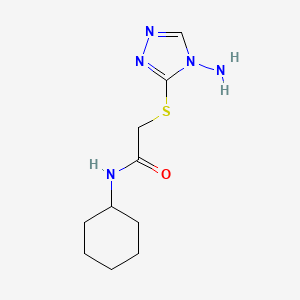 2-[(4-amino-4H-1,2,4-triazol-3-yl)sulfanyl]-N-cyclohexylacetamide