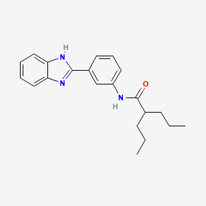 N-[3-(1H-benzimidazol-2-yl)phenyl]-2-propylpentanamide