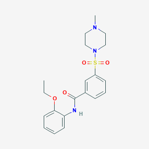 N-(2-ethoxyphenyl)-3-[(4-methyl-1-piperazinyl)sulfonyl]benzamide