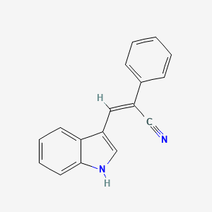 molecular formula C17H12N2 B5839067 3-(1H-indol-3-yl)-2-phenylacrylonitrile 