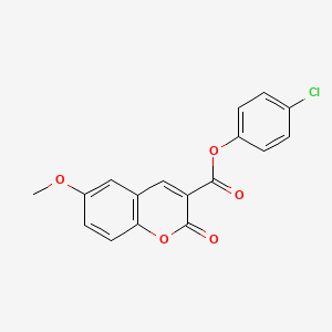 (4-Chlorophenyl) 6-methoxy-2-oxochromene-3-carboxylate