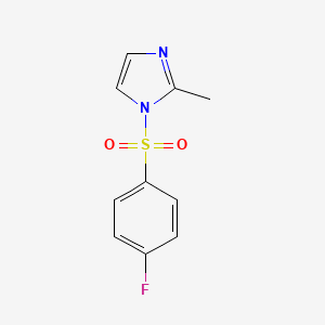 molecular formula C10H9FN2O2S B5839086 1-(4-Fluoro-benzenesulfonyl)-2-methyl-1H-imidazole CAS No. 55263-52-0