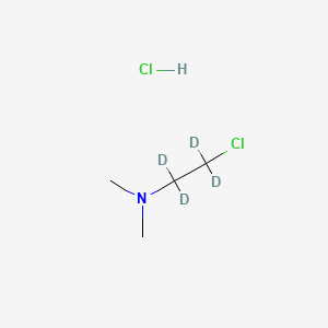 molecular formula C4H11Cl2N B583910 2-Chloro-N,N-dimethyl-ethan Amine-d4 Hydrochloride CAS No. 1252995-12-2