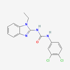 N-(3,4-DICHLOROPHENYL)-N'-(1-ETHYL-1H-1,3-BENZIMIDAZOL-2-YL)UREA