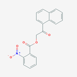 molecular formula C19H13NO5 B5839120 (2-Naphthalen-1-yl-2-oxoethyl) 2-nitrobenzoate 