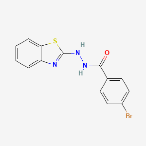 molecular formula C14H10BrN3OS B5839173 N'-(1,3-benzothiazol-2-yl)-4-bromobenzohydrazide 